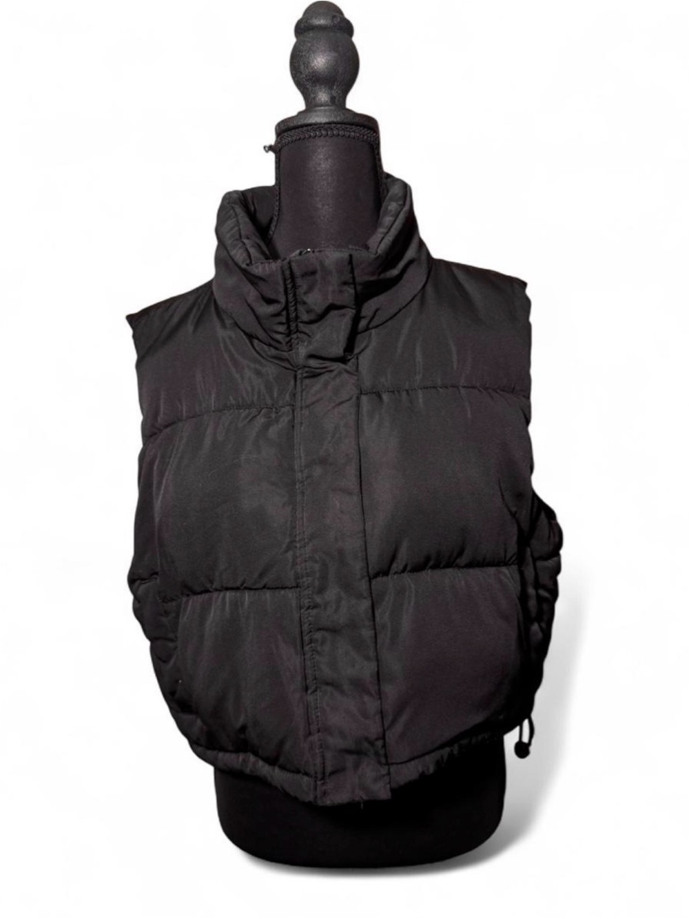 Thread & Supply Black Quilted Puffer Vest